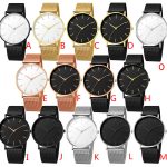 2021 Hot Selling No logo  Simple  Thin Wristwatch Casual Mesh Strap Quartz Boys Watch Gift Men Stainless Steel  Band Cheap Watch - Image 2