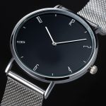 Minimalist Your Own Logo Fashion  Watches Men Stainless Steel Mesh Belt Quartz Watch Relogio Masculino - Image 3